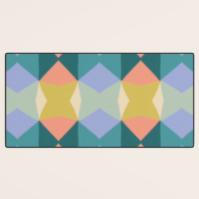  Mid-century Modern Geometric Pattern Desk Mat Gallery Image 3