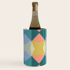  Mid-century Modern Geometric Pattern Wine Chiller Gallery Image 2