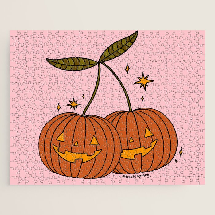 Pumpkin Cherries Jigsaw Puzzle Gallery Image 1