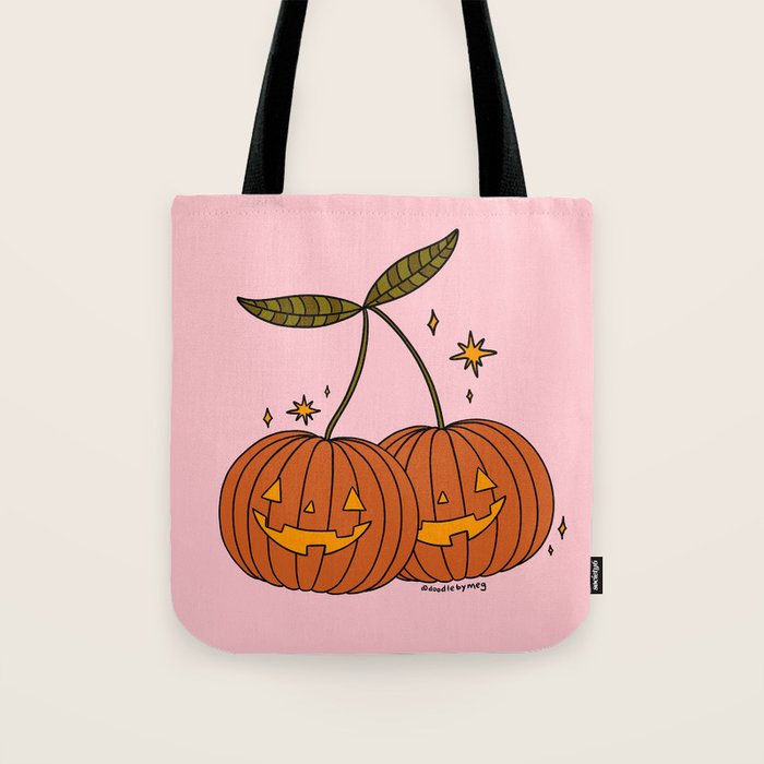 Pumpkin Cherries Tote Bag Gallery Image 1