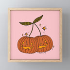 Pumpkin Cherries Mini Art Print Gallery Image 1