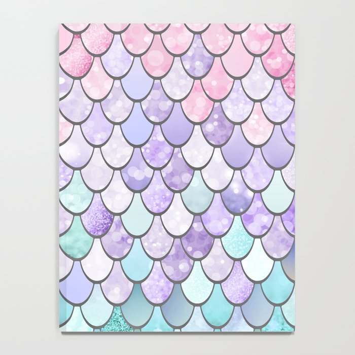 Mermaid Pastel Pink Purple Aqua Teal Notebook Gallery Image 4