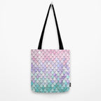 Mermaid Pastel Pink Purple Aqua Teal Tote Bag Gallery Image 2