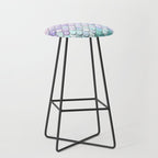 Mermaid Pastel Pink Purple Aqua Teal Stool Gallery Image 1