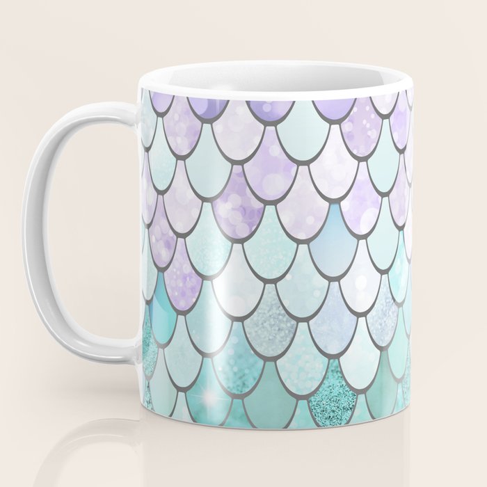 Mermaid Pastel Pink Purple Aqua Teal Coffee Mug Gallery Image 3