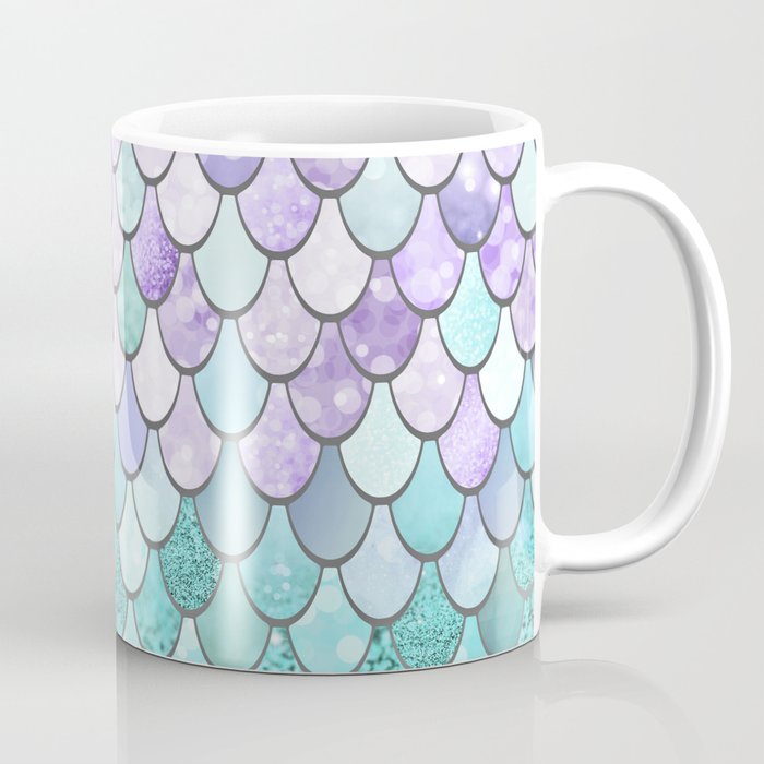 Mermaid Pastel Pink Purple Aqua Teal Coffee Mug Gallery Image 1