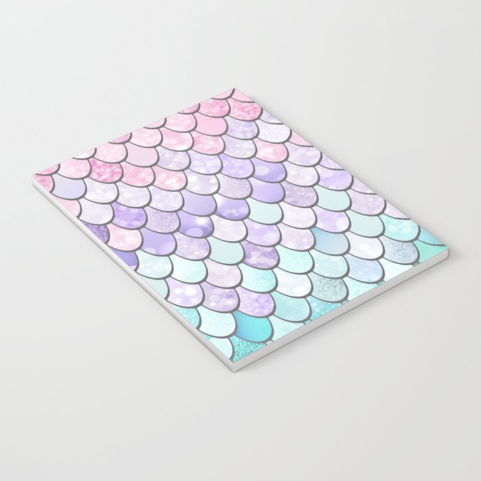 Mermaid Pastel Pink Purple Aqua Teal Notebook Gallery Image 3