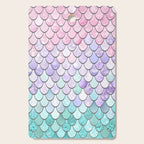 Mermaid Pastel Pink Purple Aqua Teal Cutting Board Gallery Image 1