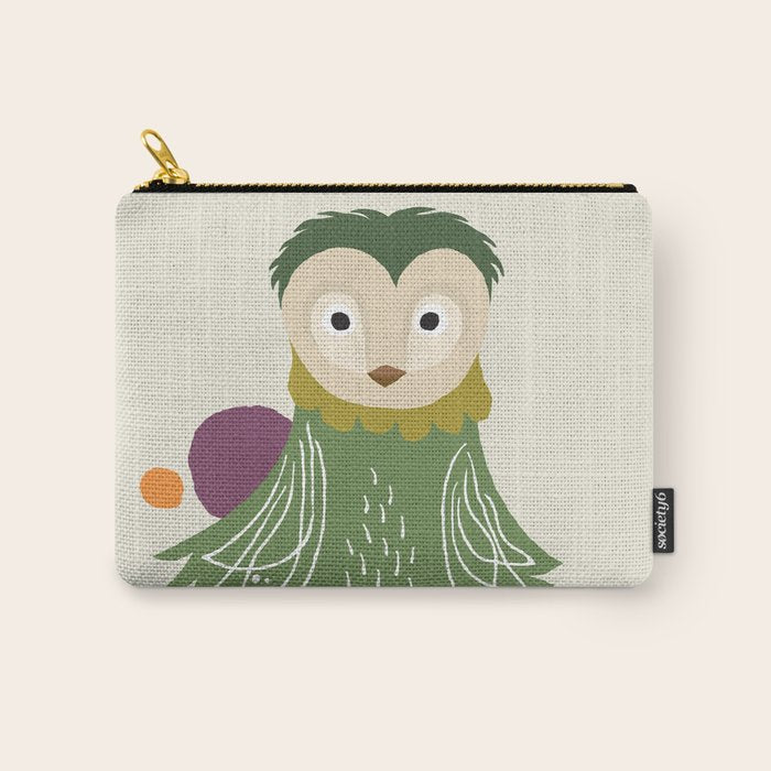 Quirky Barn Owl Carry All Pouch Gallery Image 1