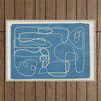 Lines in Space 5 Outdoor Rug Gallery Image 1