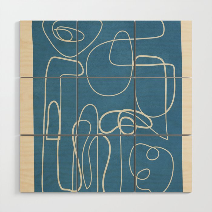 Lines in Space 5 Wood Wall Art Gallery Image 1