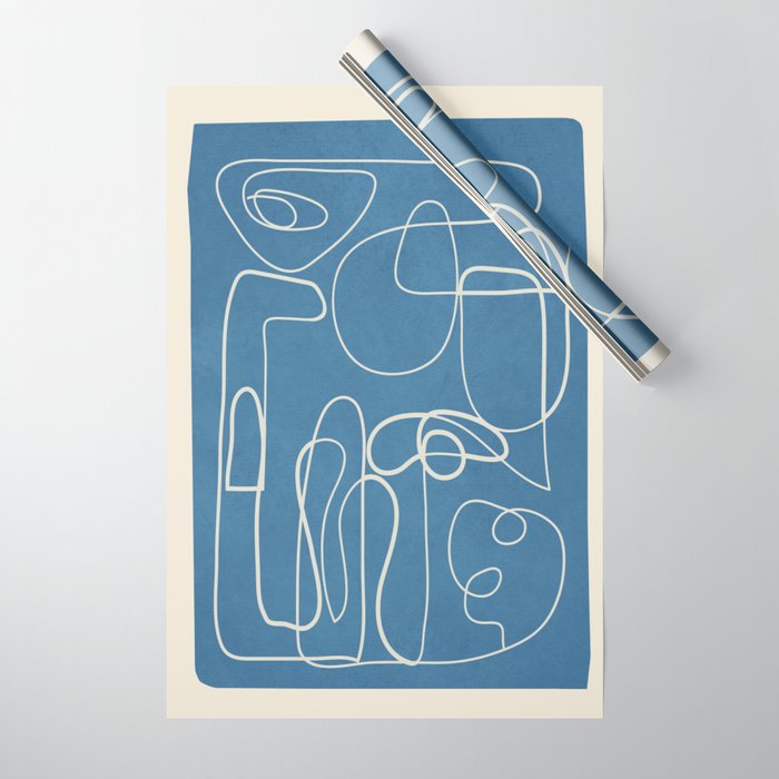 Lines in Space 5 Wrapping Paper Gallery Image 1