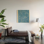 Lines in Space 5 Wood Wall Art Gallery Image 2