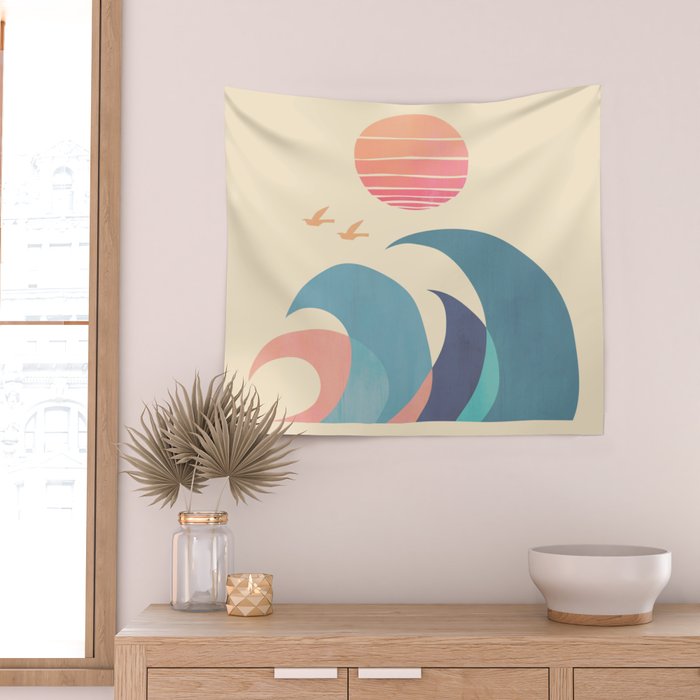 Ocean call Wall Tapestry Gallery Image 2