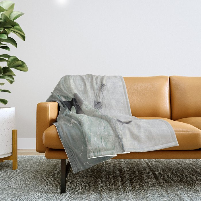 Whale Tail - ocean humpback whale photograph Throw Blanket Gallery Image 1