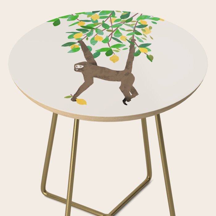 Monkey on lemon tree Side Table Gallery Image 2