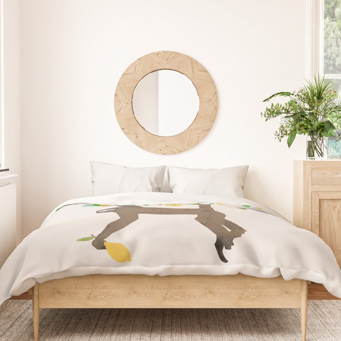 Monkey on lemon tree Duvet Cover Gallery Image 3