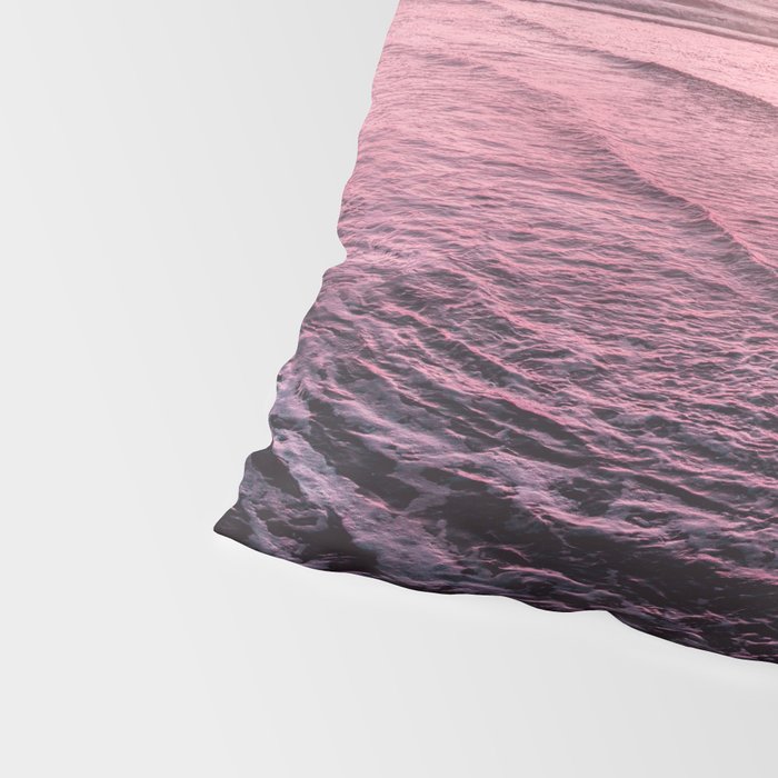Rose Gold Beach Sunset Pillow Sham Gallery Image 4