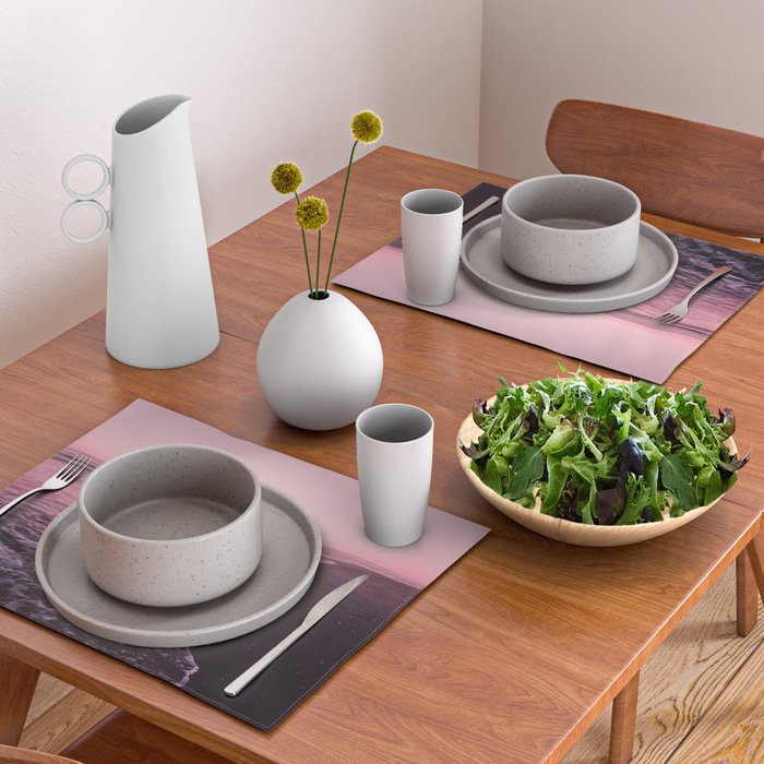 Rose Gold Beach Sunset Placemat Gallery Image 2