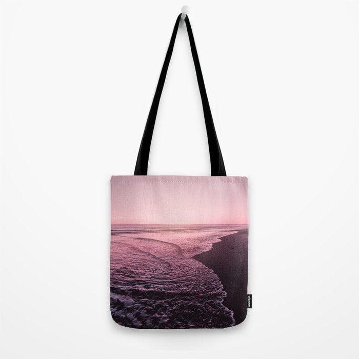 Rose Gold Beach Sunset Tote Bag Gallery Image 2