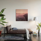 Rose Gold Beach Sunset Wood Wall Art Gallery Image 2