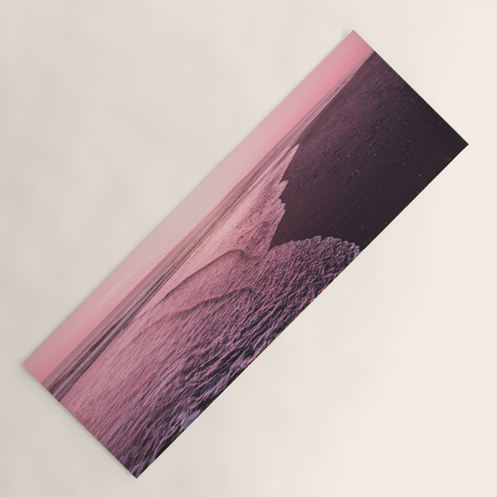 Rose Gold Beach Sunset Yoga Mat Gallery Image 1