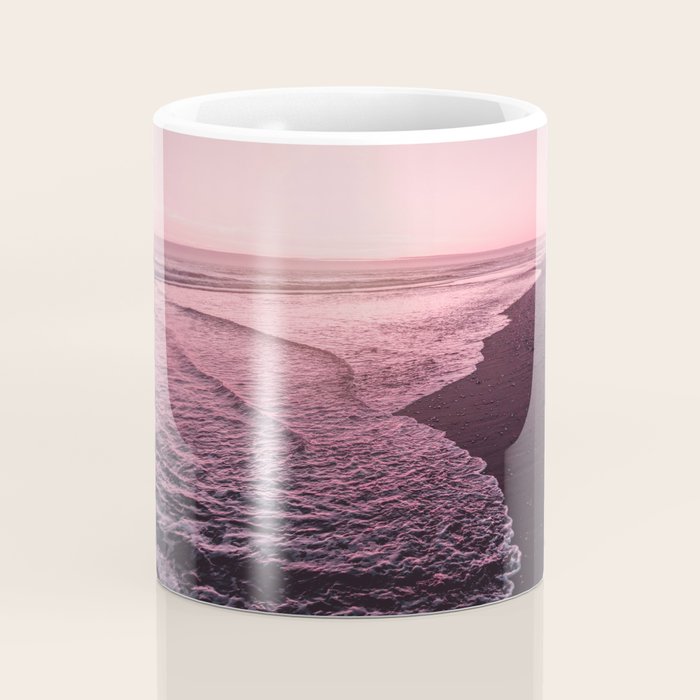 Rose Gold Beach Sunset Coffee Mug Gallery Image 4