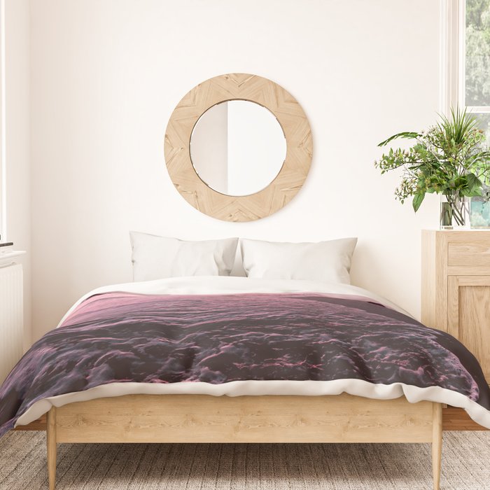 Rose Gold Beach Sunset Duvet Cover Gallery Image 3