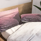 Rose Gold Beach Sunset Pillow Sham Gallery Image 2