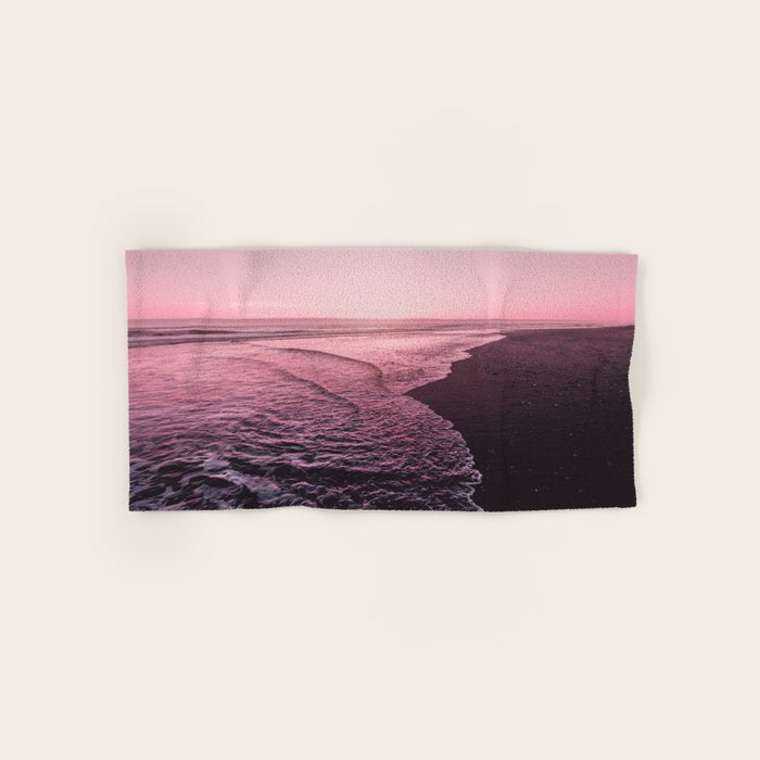 Rose Gold Beach Sunset Bath Towel Gallery Image 1