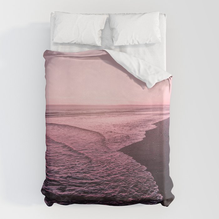 Rose Gold Beach Sunset Duvet Cover Gallery Image 6