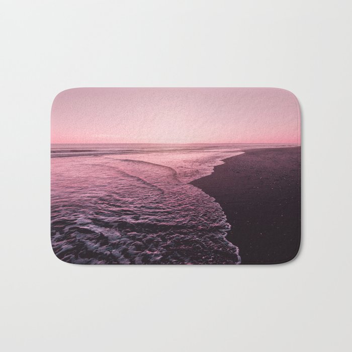 Rose Gold Beach Sunset Bath Mat Gallery Image 1