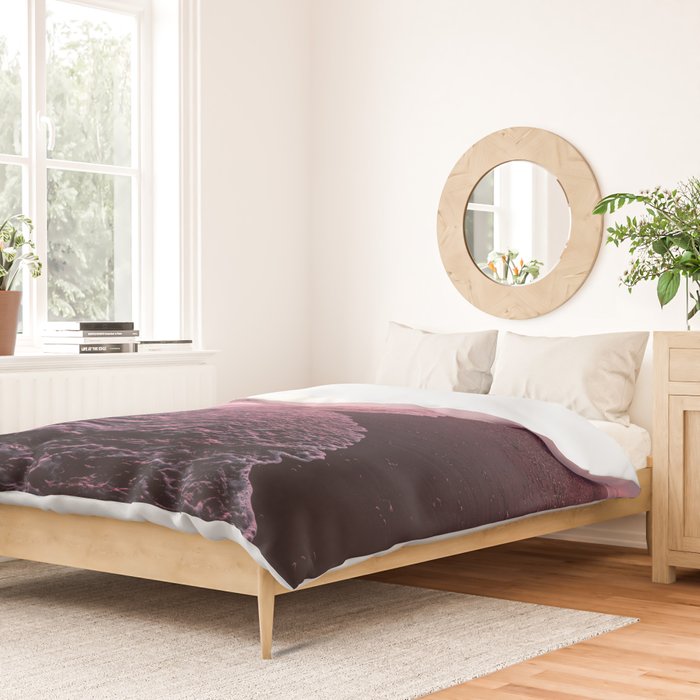 Rose Gold Beach Sunset Duvet Cover Gallery Image 2