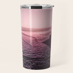 Rose Gold Beach Sunset Travel Mug Gallery Image 1
