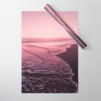 Rose Gold Beach Sunset Wrapping Paper Gallery Image 1
