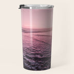 Rose Gold Beach Sunset Travel Mug Gallery Image 3