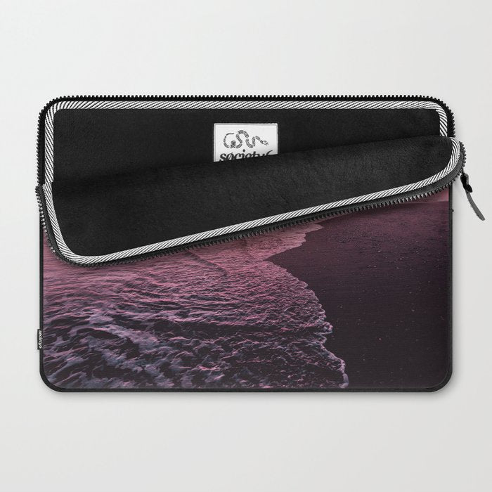 Rose Gold Beach Sunset Laptop Sleeve Gallery Image 2
