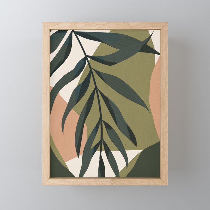 Tropical Leaf- Abstract Art Mini Art Print Gallery Image 1