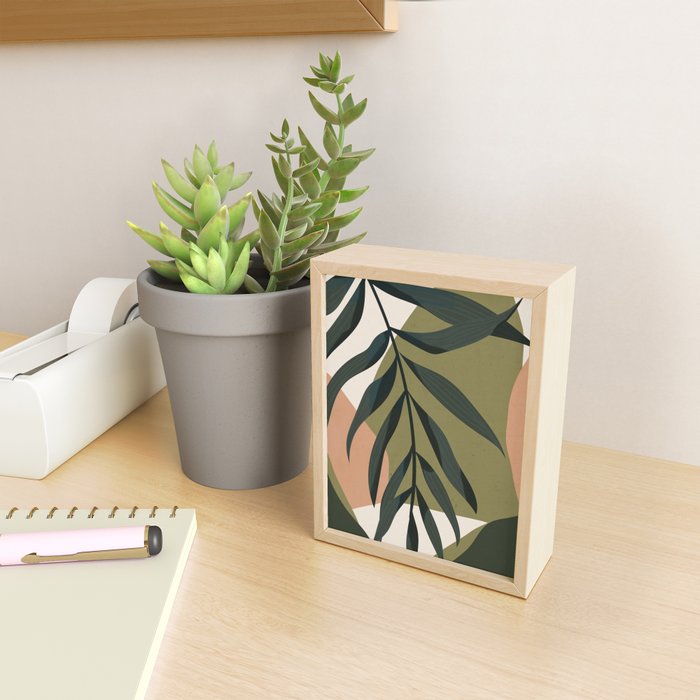 Tropical Leaf- Abstract Art Mini Art Print Gallery Image 2