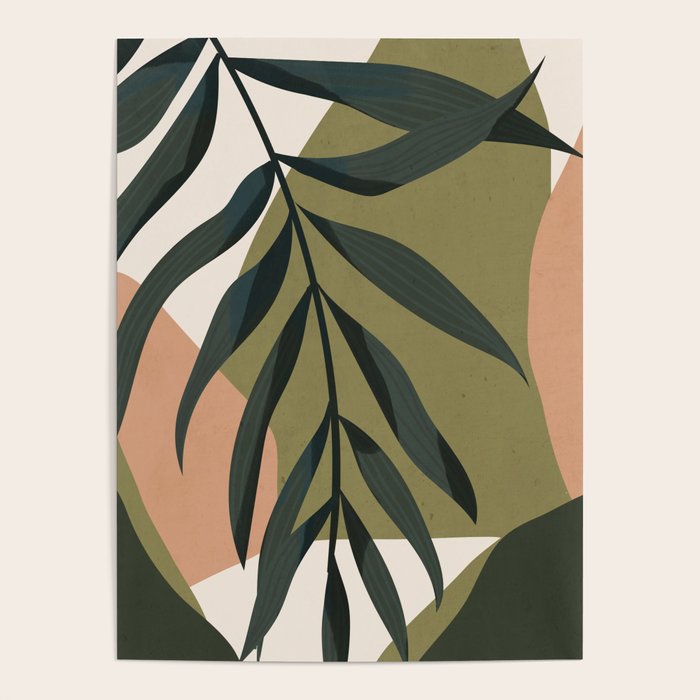 Tropical Leaf- Abstract Art Poster Gallery Image 1