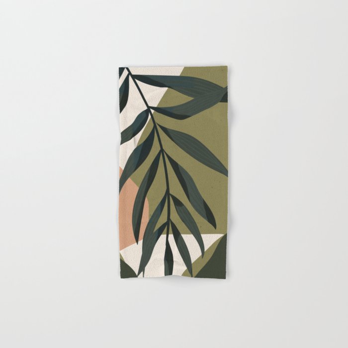 Tropical Leaf- Abstract Art Bath Towel Gallery Image 1