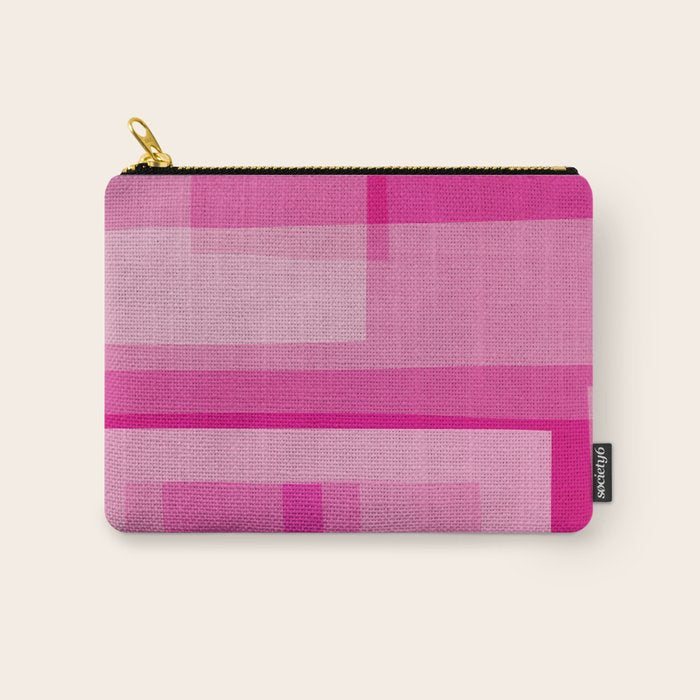 Pink Shades Abstract Carry All Pouch Gallery Image 1