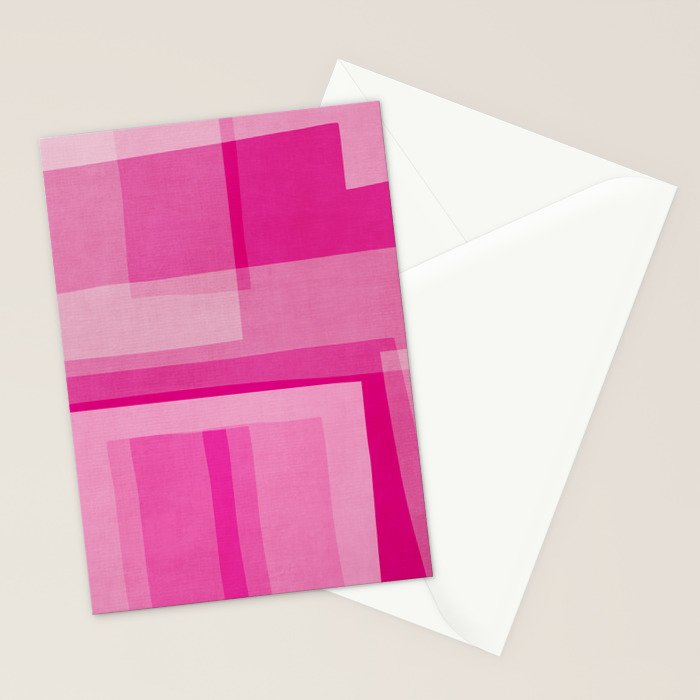 Pink Shades Abstract Stationery Card Gallery Image 2