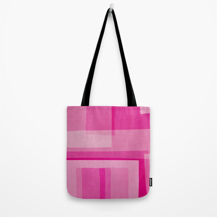 Pink Shades Abstract Tote Bag Gallery Image 2
