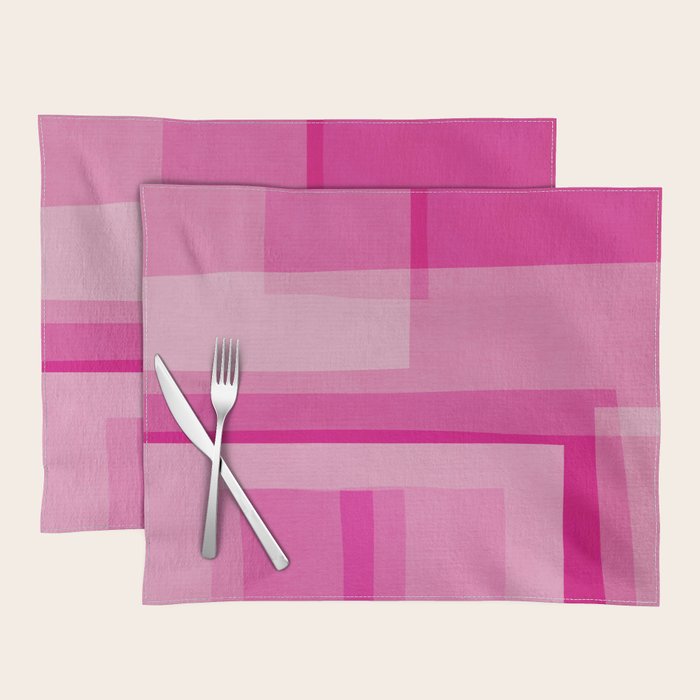 Pink Shades Abstract Placemat Gallery Image 1