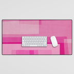 Pink Shades Abstract Desk Mat Gallery Image 1