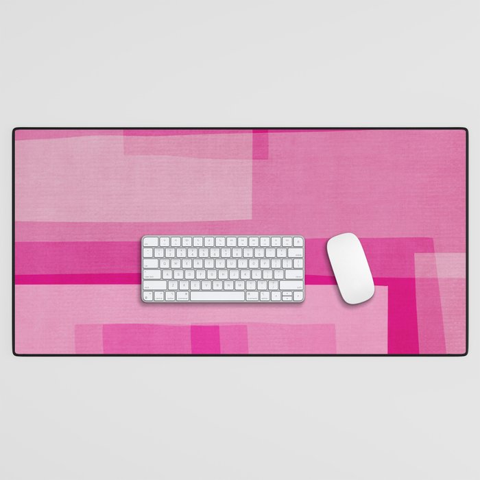 Pink Shades Abstract Desk Mat Gallery Image 1