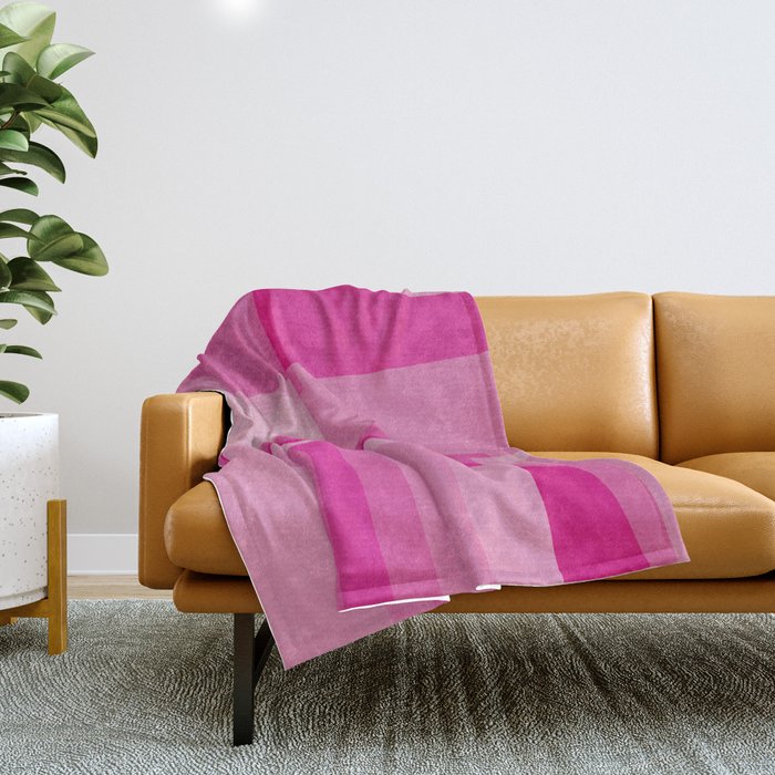 Pink Shades Abstract Throw Blanket Gallery Image 1