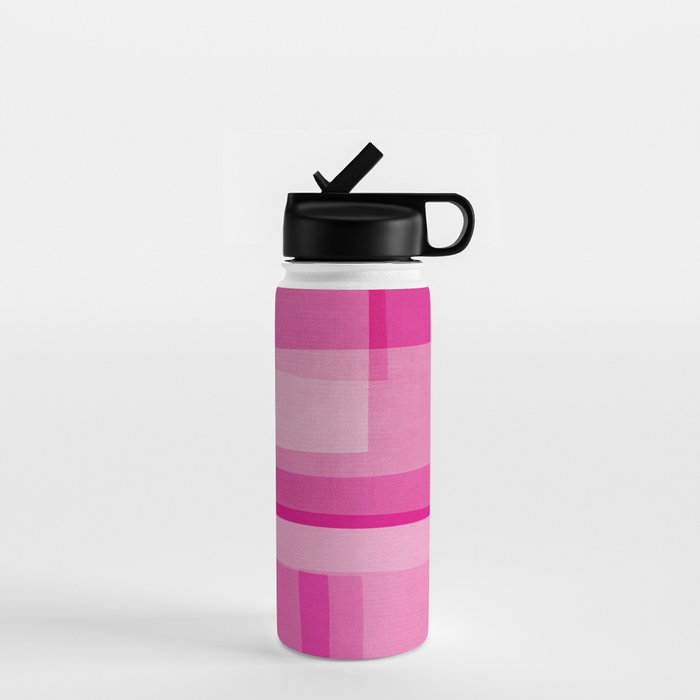 Pink Shades Abstract Water Bottle Gallery Image 1