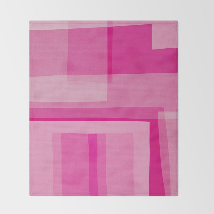 Pink Shades Abstract Throw Blanket Gallery Image 2